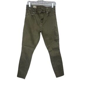 GAP 1969 Women’s True Skinny Jeans Stretch Denim Dark Green Size 31 M